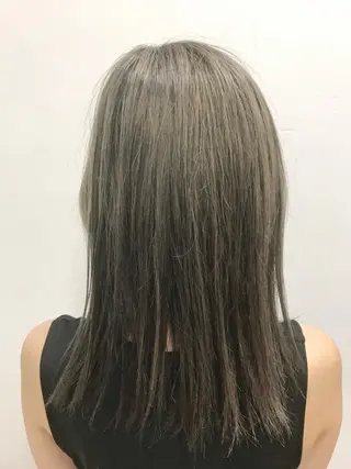 セミロング カラー 池田 雄太 ✨美髪縮毛矯正✨のヘアスタイル