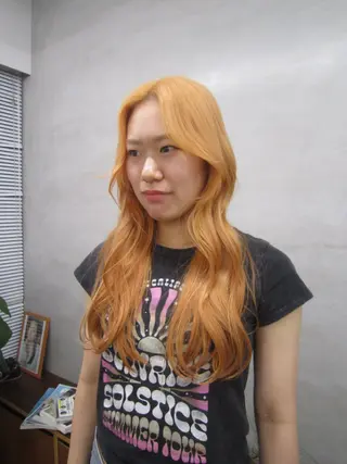 ロング カラー nalu.所属・前山 七海のヘアスタイル