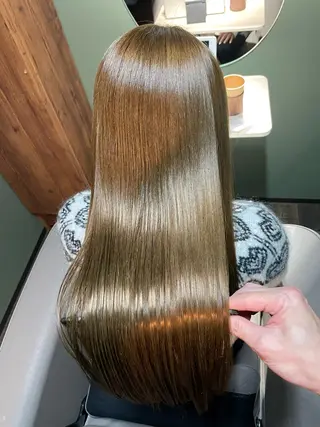 ロング カラー 永石 大士のヘアスタイル