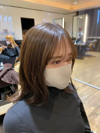 ミディアム カラー ゆうこ 🩷🩶のヘアスタイル
