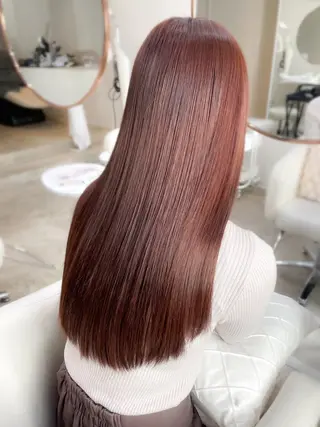 ロング カラー ブリーチ無し透明感 カラー🎀rencaのヘアスタイル