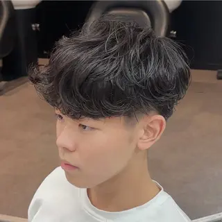 メンズ 新宿/韓国メンズ RIKUパーマのヘアスタイル