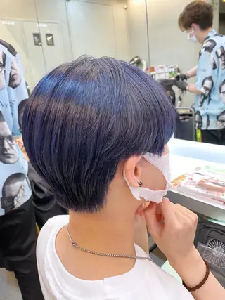 ショート カラー 岡野 静華のヘアスタイル