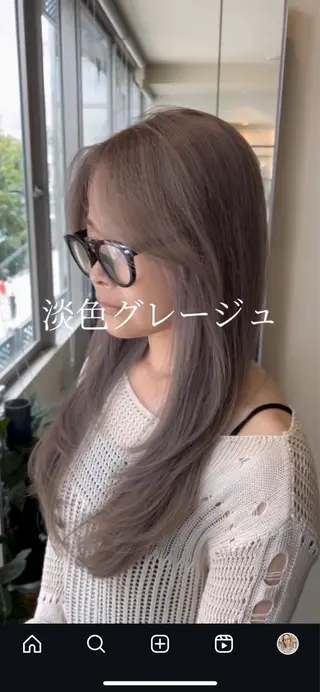 ロング Hanna by W_SALONのヘアスタイル