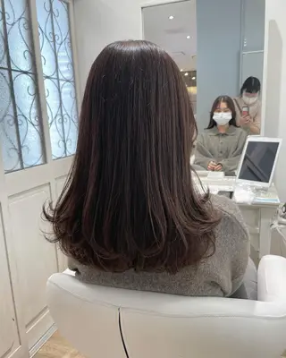 ミディアム カラー パーマ ヘアアレンジ メンズ キッズ ネイル マツエク・マツパ 🫧垢抜けヘア🫧 SHIORIのヘアスタイル
