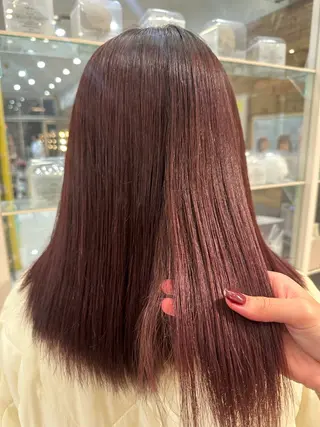 カラー Ancheri by flammeum戸塚店所属・ひな/ボブカット/ ブリーチなしWカラーのヘアスタイル