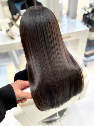 ロング カラー 20代半ば上質なへア ケア 髪質改善 大西のヘアスタイル