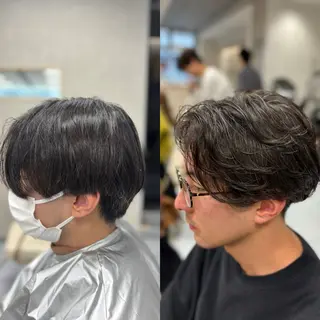ショート パーマ メンズ メンズ特化韓国風 パーマスタイル/りんのヘアスタイル