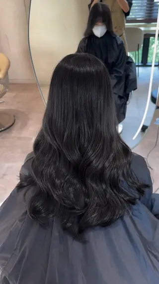 セミロング 韓国ヘア/ベージュ カラー/髪質改善/涼のヘアスタイル