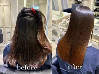 ロング 🟠髪質改善縮毛矯正 YUTO🟠のヘアスタイル