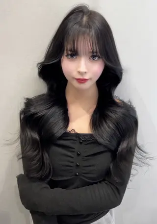 ロング カラー 髪質改善/艶カラー/ ブリーチ/桃谷翼のヘアスタイル