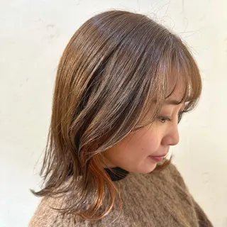 ミディアム カラー ヘアアレンジ 🇰🇷韓国ｽﾀｲﾙ ﾚｲﾔｰ/ayanaのヘアスタイル