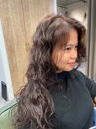 ロング カラー パーマ Toiro 横浜所属・🎀レイヤー/パーマ カラー/ai🎀のヘアスタイル