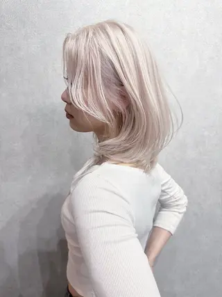 ミディアム AiM エイム　韓国レイヤーのヘアスタイル