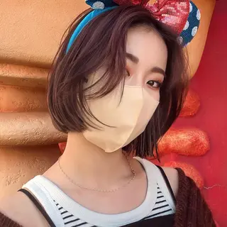 ミディアム カラー レイヤー専門家 ダブルカラー修のヘアスタイル