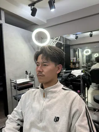 ショート カラー パーマ ヘアアレンジ メンズ NUMBER.12所属・【メンズ専門美容師】 NUMBER.12のヘアスタイル