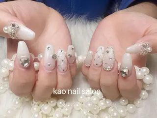 ネイル kao nail マグネット/長さだしのネイルデザイン