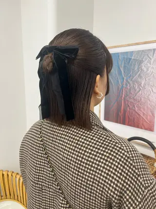 ヘアアレンジ アレンジ/ブラウン カラー HARU🕯のヘアスタイル