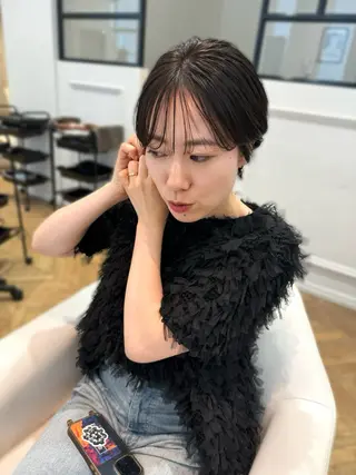 ショート ELLE salon 西梅田 小顔カットのヘアスタイル