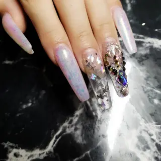 ロング ネイル クロキ 。のネイルデザイン