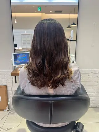 ロング コテ巻き風パーマ🫧 麻尋のヘアスタイル