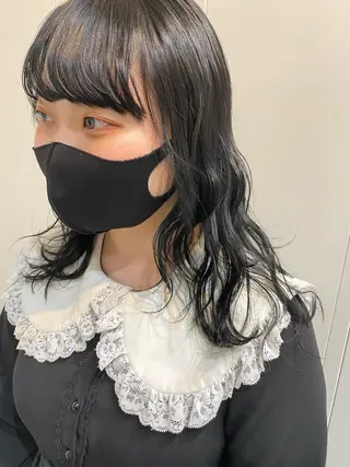 セミロング カラー 🎀暖色カラー🎀 おかだみほのヘアスタイル