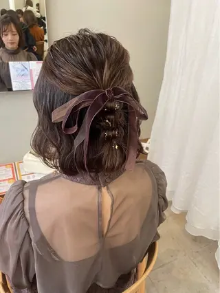 ミディアム ヘアアレンジ 🌸花屋併設🌸寺島 秀美のヘアスタイル