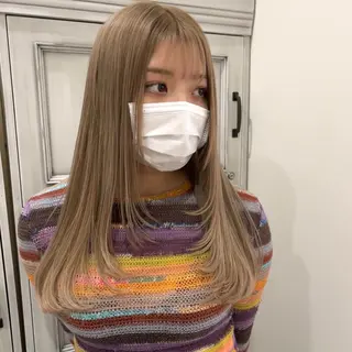 ロング カラー MOE🐈‍⬛🎀 エクステ/ワンホンのヘアスタイル