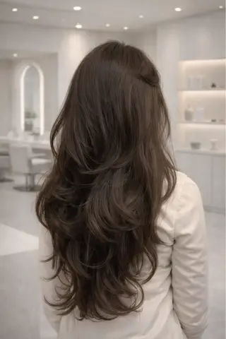 ロング 本場韓国ヘア特化 아이비/Aibiのヘアスタイル