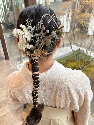 ロング ヘアアレンジ 桑原 菜摘のヘアスタイル