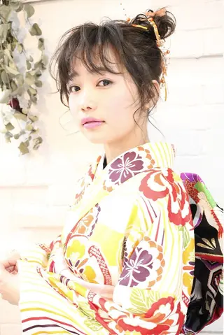 セミロング まつパ・ヘアセット ♡Chinami♡のマツエク・マツパデザイン