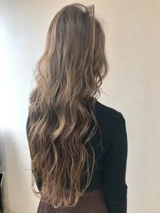 ロング カラー パーマ ヘアアレンジ メンズ キッズ ネイル マツエク・マツパ Lien 深井店のヘアスタイル