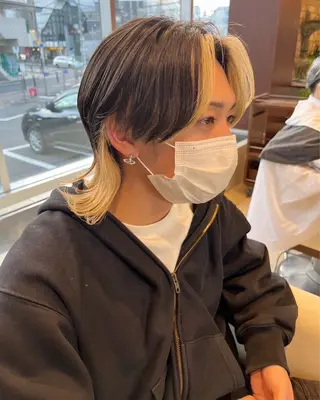 メンズ noé所属・HINA/栄/ボブ/ ボブパーマ/インナーのヘアスタイル