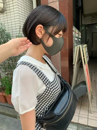 ショート ヘアアレンジ 🫧透明感カラー/ ボブ/小笠原汐海🪽のヘアスタイル