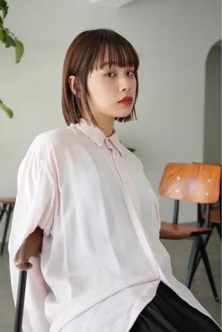 ショート 韓国風レイヤー/新潟 /小新/愛咲🎀のヘアスタイル