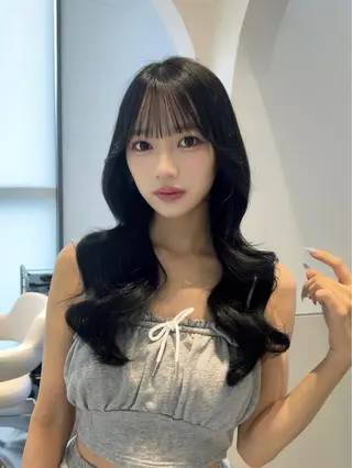 ロング カラー 🩷韓国ヘア/ヨシン モリ🩷Maikaのヘアスタイル