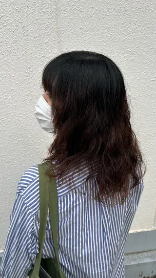 セミロング パーマ カツキ/GARTE 代官山のヘアスタイル