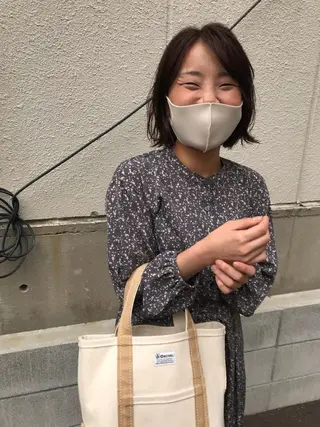 ミディアム さの あやねのヘアスタイル