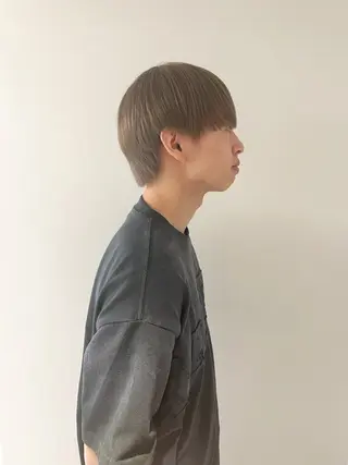 ショート カラー メンズ Kasumi | くすみブラウン×渋谷のヘアスタイル