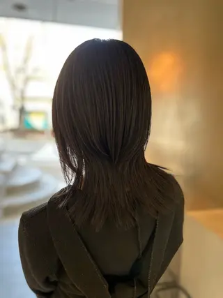 セミロング 馬場 菜乃夏のヘアスタイル