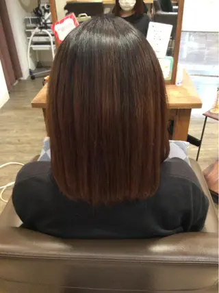 ミディアム くろいわ りほのヘアスタイル