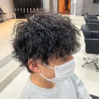 パーマ メンズ メンズパーマ特化 荻田知也のヘアスタイル