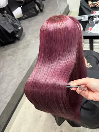 ロング カラー 服部 遥斗のヘアスタイル