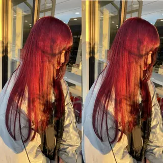 ロング 超透明感カラー🦋韓 国羽エクステ🪽🫧のヘアスタイル