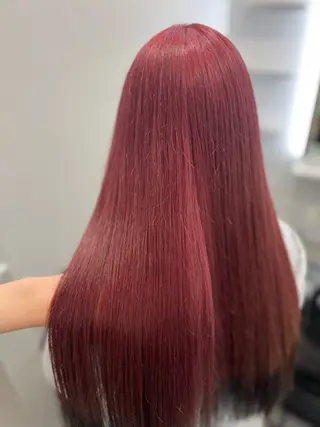 ロング カラー 髪質改善/艶カラー/ ブリーチ/桃谷翼のヘアスタイル