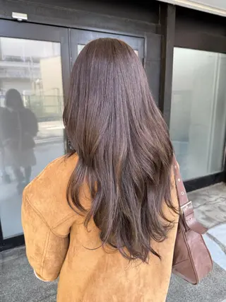 ロング カラー 透明感カラー/パーマ 🌀アオノのヘアスタイル