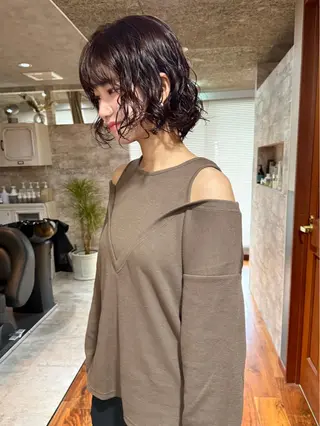 ショート カラー パーマ mai / linoah˚✧のヘアスタイル