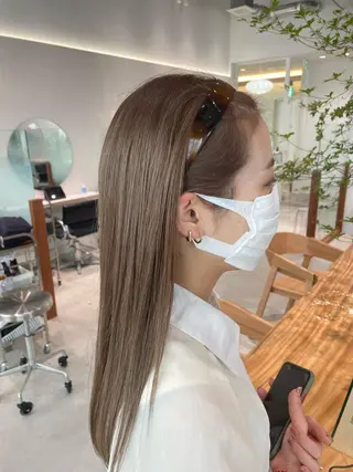 ロング カラー SALOWIN 立川所属・MAYU /ナチュラルヘア🌷のヘアスタイル