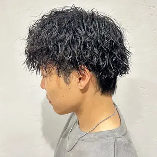 メンズ 北島 遥香🫧インナ ー /ベージュカラーのヘアスタイル