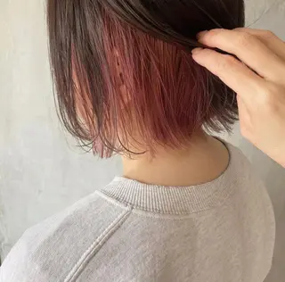 ショート カラー ヘアアレンジ stylist/蛯谷 珠里のヘアスタイル